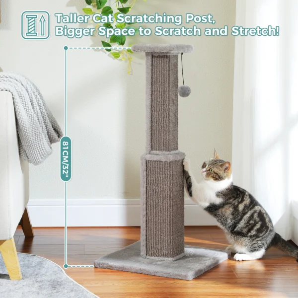 Large Cat Scratching Post with Woven Sisal
