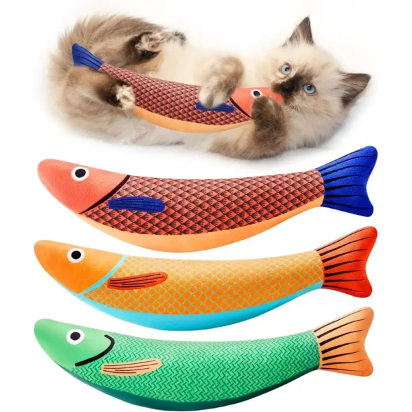 3 Pack of Catnip Fish