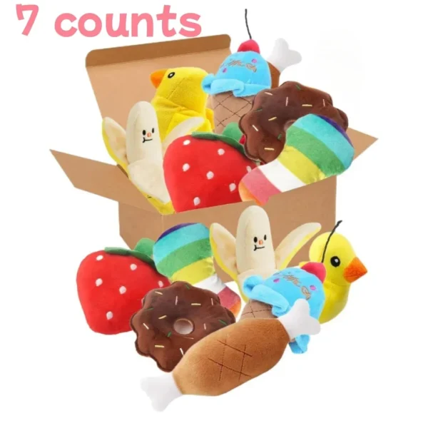 7-piece plush puppy sound toys